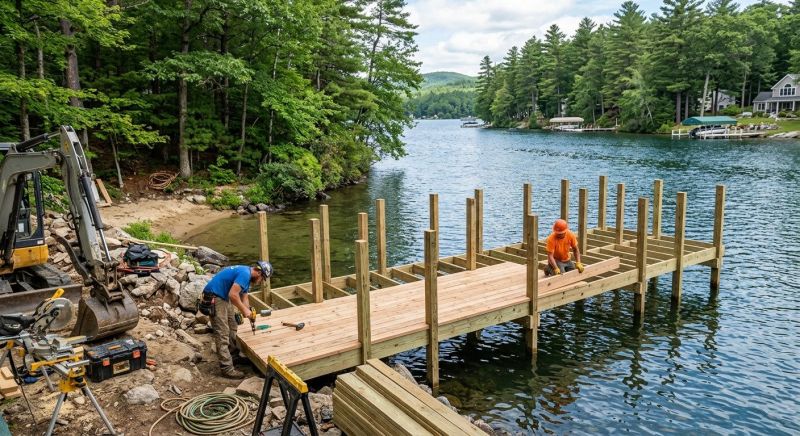 Wood Dock Installation in Littleton, CO